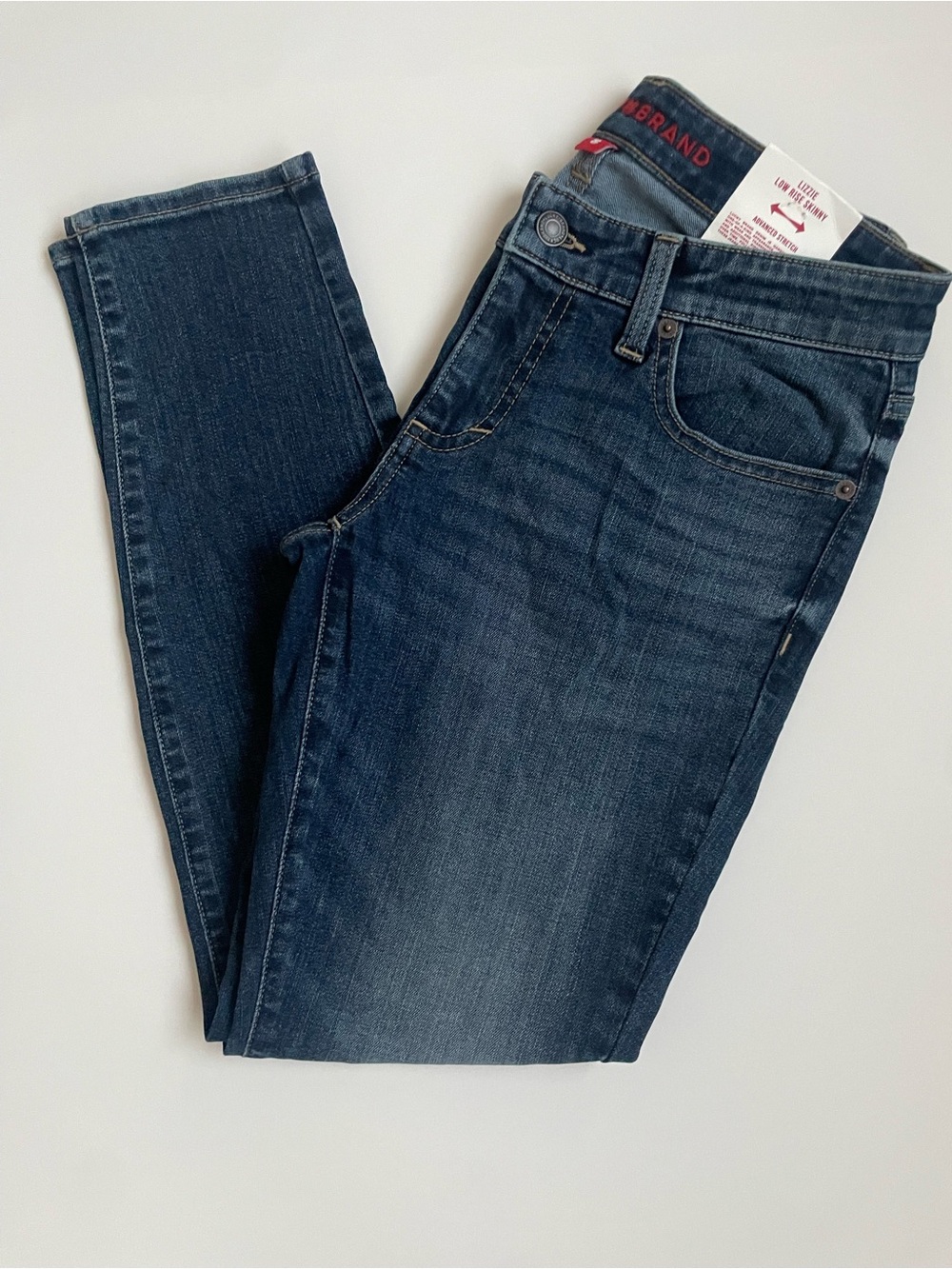 Lucky Brand Lizzie Low Rise Skinny Jeans Women’s 6/28 NWT Dark Wash Stretch